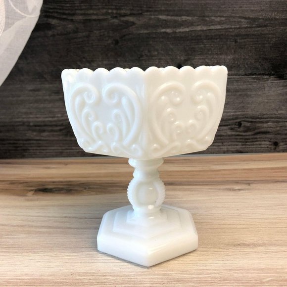 Imperial Glass Atterbury Scroll Footed Candy Dish - Picture 6 of 10